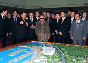 Kim Jong Il at NE China port